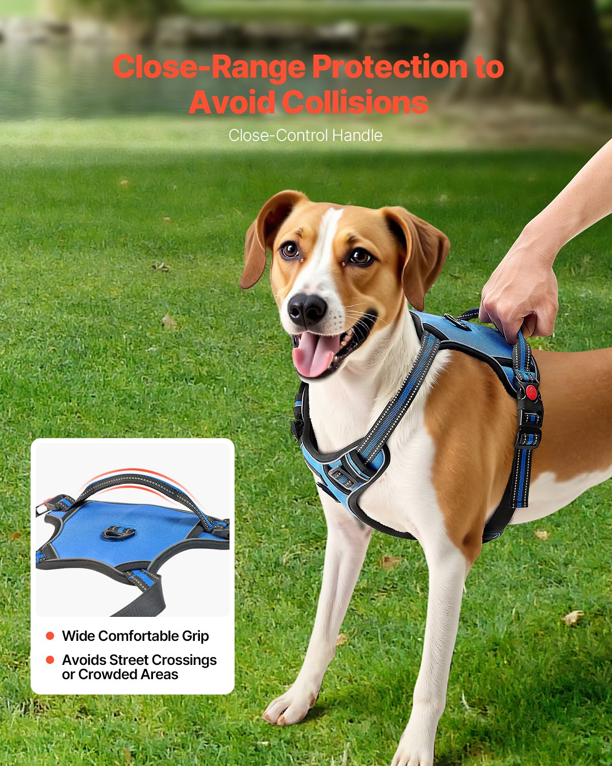 Dog Harness For Large Dogs, No Pull Adjustable Dog Vest Pet Harness