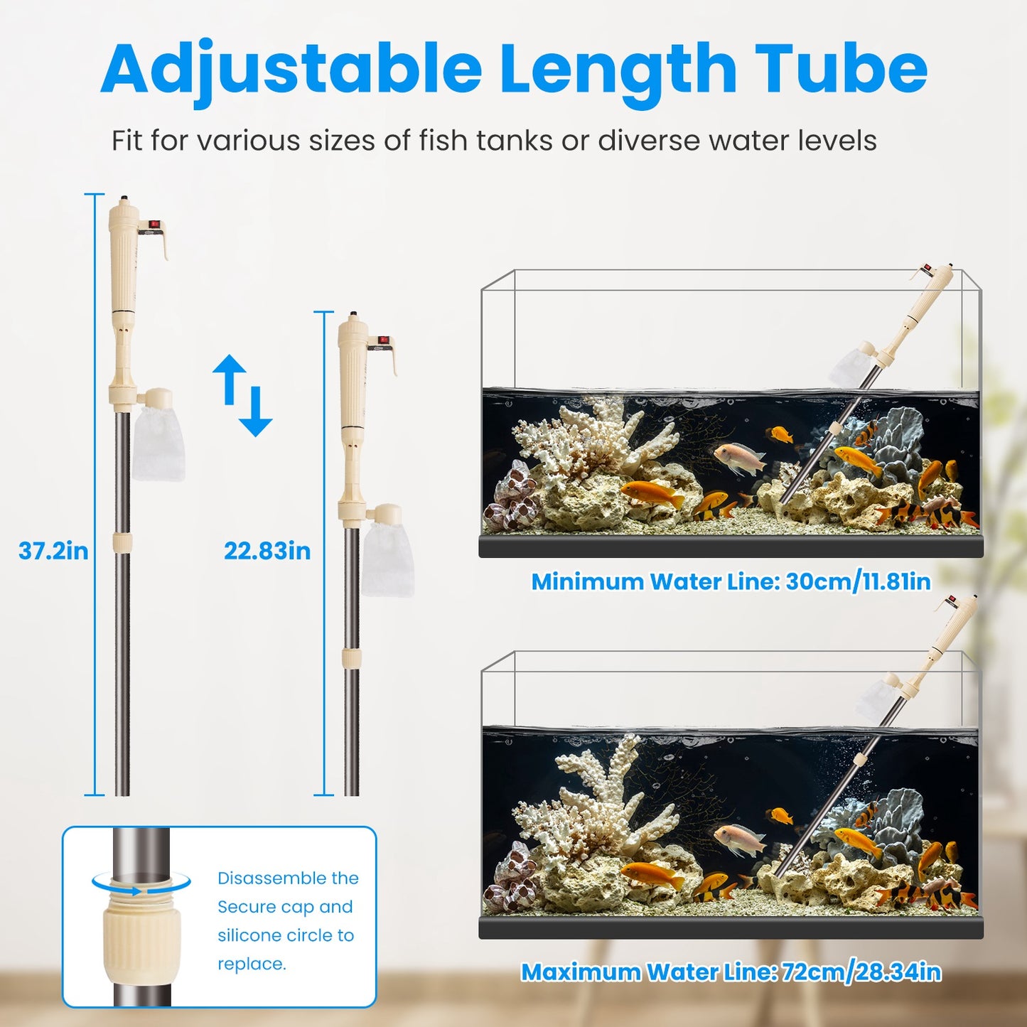 Multifunctional Electric Aquarium Gravel Cleaner Kit