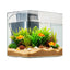 3.5 Gallon Fish Tank Aquarium Smart Arch Clear GPPS 3 Color Self Cleaning