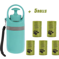Portable Lightweight Dog Pooper Scooper With Built-in Poop Bag Dispenser Eight-claw Shovel