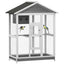 Wooden Bird Cage Aviary, Flight Cage With 4 Perches