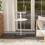 Bird Stand with Wheels, Perches, Feed Bowls, Round Tray for Parrot