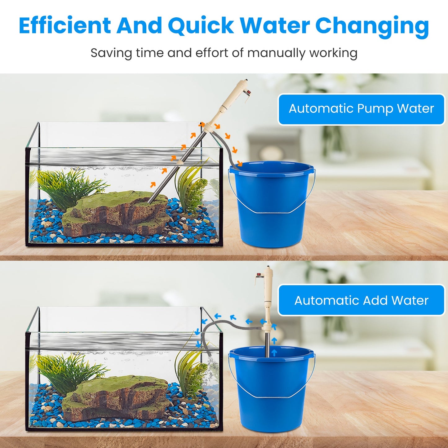 Multifunctional Electric Aquarium Gravel Cleaner Kit