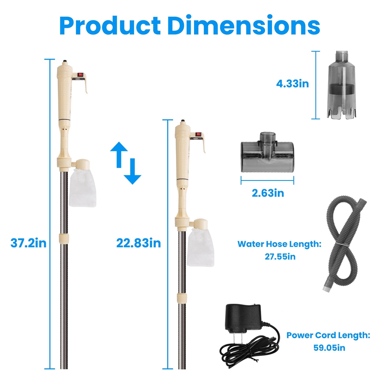 Multifunctional Electric Aquarium Gravel Cleaner Kit