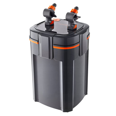 396GPH Canister Filter, 4-Stage External Aquarium Filter With Timed Light